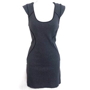 Express bodycon cap sleeve scoop neck mini dr…